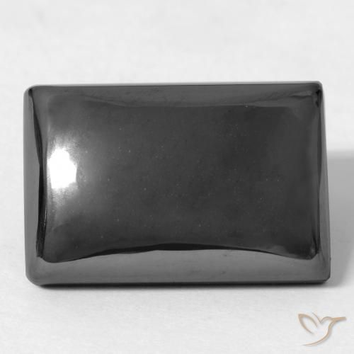 24.41ct Naturel Gris moyen Hématite, Baquette, Opaque