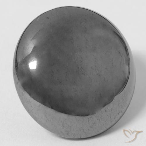 Hématite Gris moyen naturelle Tour, 32.21 ct, Opaque