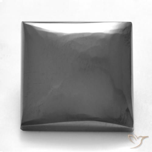 Hématite Gris moyen naturelle Carré, 32.75 ct, Opaque