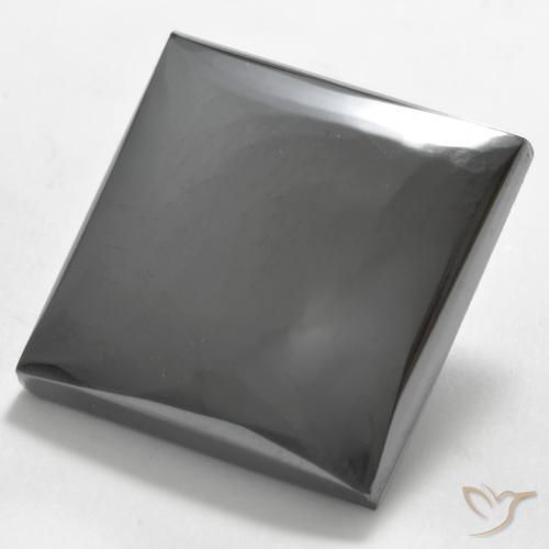Hématite Gris moyen naturelle Carré, 32.75 ct, Opaque