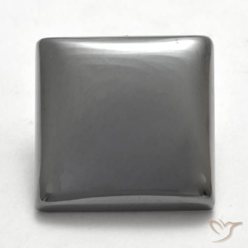 17.58ct Naturel Gris moyen Hématite, Carré, Opaque
