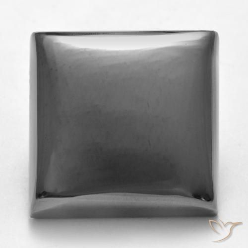 27.75ct Naturel Gris moyen Hématite, Carré, Opaque