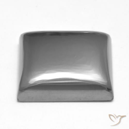 Hématite Gris moyen naturelle Carré, 23.78 ct, Opaque