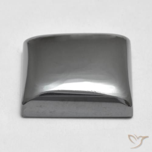 Hématite Gris moyen naturelle Carré, 22.05 ct, Opaque