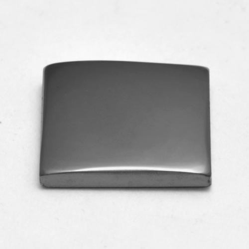 Hématite Gris moyen naturelle Carré, 6.14 ct, Opaque
