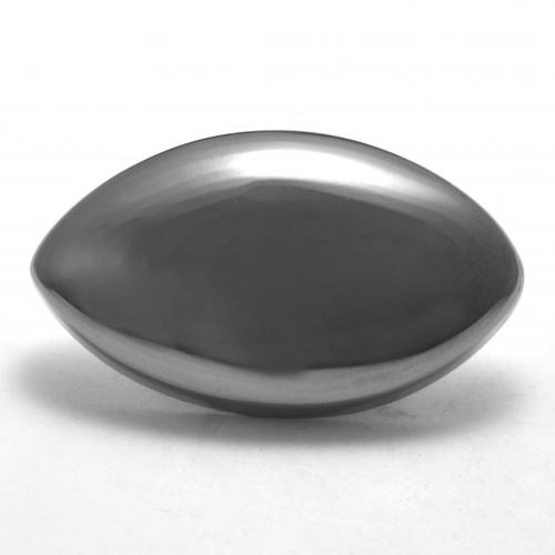 Hématite gris naturelle marquise, 26,27 ct, opaque