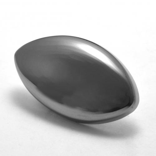 Hématite gris naturelle marquise, 26,27 ct, opaque