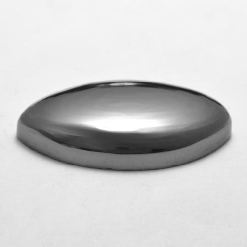Hématite gris naturelle marquise, 26,27 ct, opaque