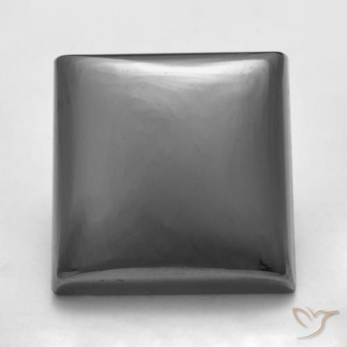 19.45ct Naturel Gris argent Hématite, Carré, Opaque