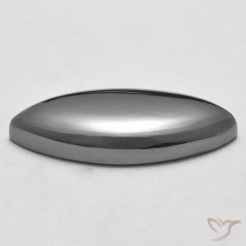 Hématite Gris moyen naturelle Marquise, 25.87 ct, Opaque