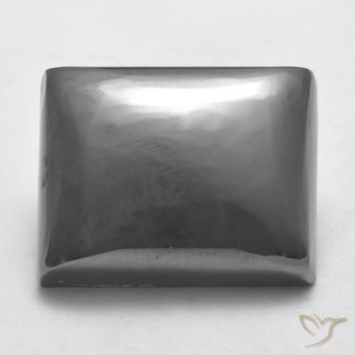 26.76ct Naturel Gris moyen Hématite, Baquette, Opaque