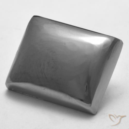 Hématite Gris moyen naturelle Baquette, 26.76 ct, Opaque