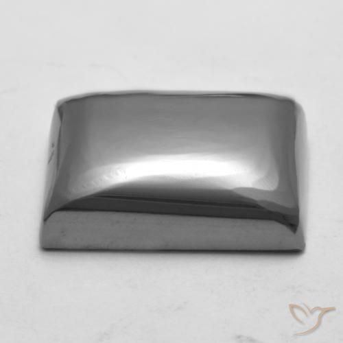 Hématite Gris moyen naturelle Baquette, 26.76 ct, Opaque