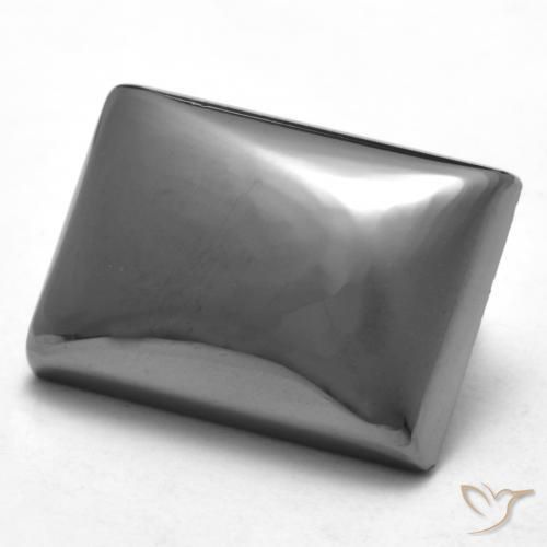 Hématite Gris moyen naturelle Baquette, 23.34 ct, Opaque