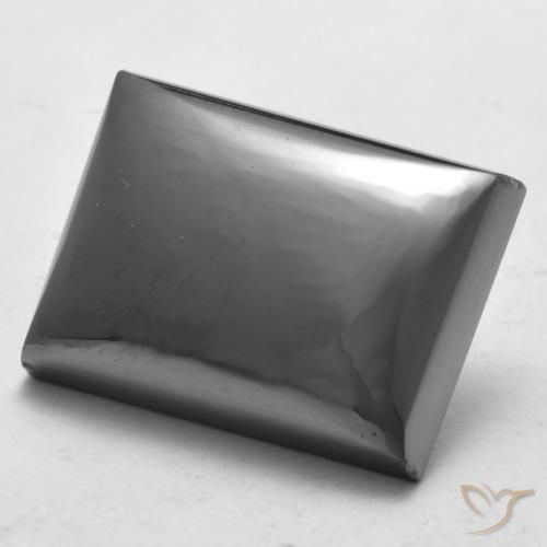Hématite Gris argent naturelle Baquette, 24.59 ct, Opaque