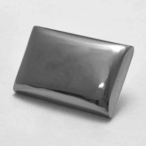 Hématite gris naturelle baguette, 7,13 ct, opaque