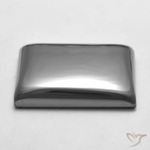 Hématite Gris moyen naturelle Baquette, 24.45 ct, Opaque
