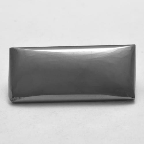 Hématite Gris argent naturelle Baquette, 13.16 ct, Opaque