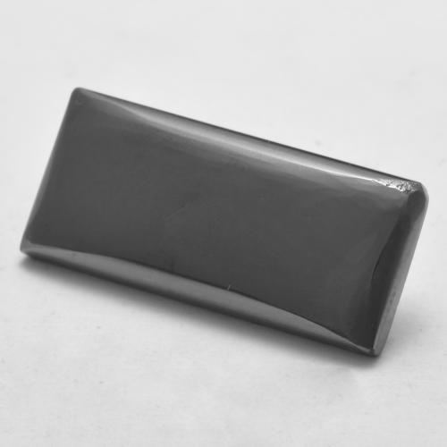 Hématite Gris argent naturelle Baquette, 13.16 ct, Opaque