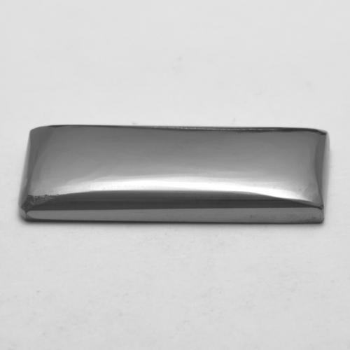 Hématite Gris argent naturelle Baquette, 13.16 ct, Opaque
