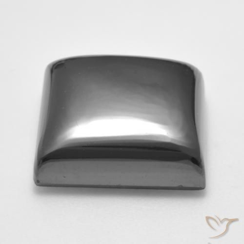 Hématite Gris moyen naturelle Carré, 29.60 ct, Opaque