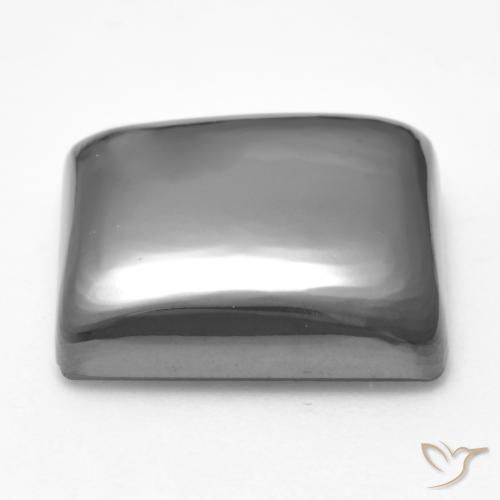 Hématite Gris argent naturelle Carré, 24.67 ct, Opaque