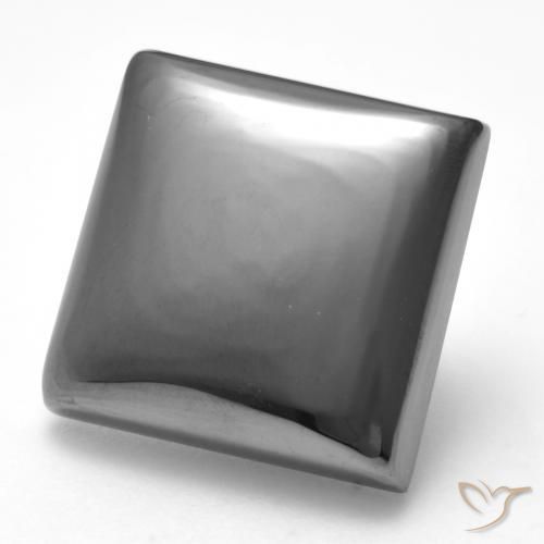 Hématite Gris moyen naturelle Carré, 22.03 ct, Opaque