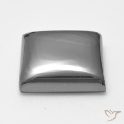 Hématite Gris moyen naturelle Carré, 22.03 ct, Opaque