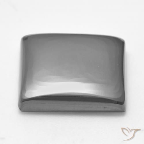 Hématite Gris argent naturelle Carré, 18.53 ct, Opaque
