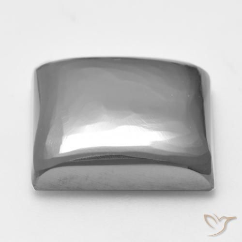 Hématite Gris argent naturelle Carré, 27.58 ct, Opaque