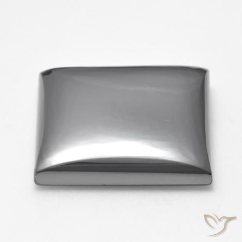 Hématite Gris argent naturelle Carré, 26.57 ct, Opaque