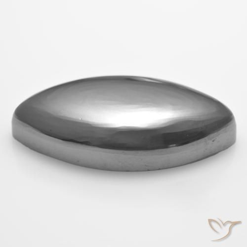 Hématite Gris argent naturelle Marquise, 25.43 ct, Opaque