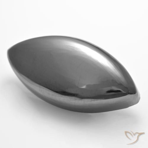 Hématite Gris moyen naturelle Marquise, 26.89 ct, Opaque
