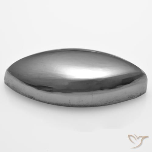 Hématite Gris moyen naturelle Marquise, 26.89 ct, Opaque