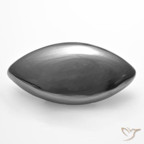 14.97ct Naturel Gris argent Hématite, Marquise, Opaque