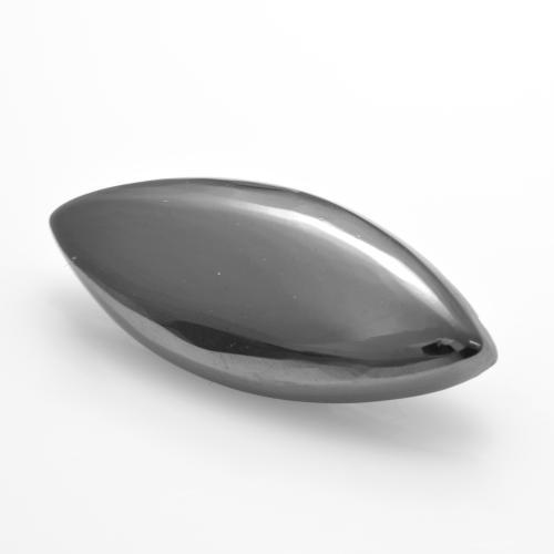 Hématite gris naturelle marquise, 8,98 ct, opaque
