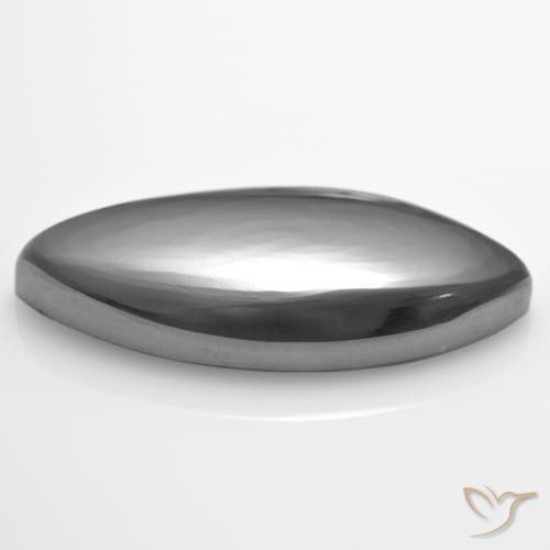 Hématite Gris argent naturelle Marquise, 26.80 ct, Opaque