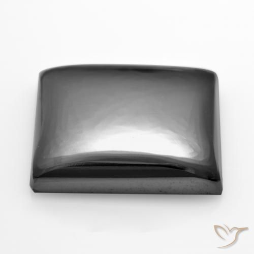 Hématite Gris moyen naturelle Carré, 22.46 ct, Opaque