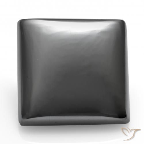 27.09ct Naturel Gris moyen Hématite, Carré, Opaque