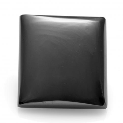 Hématite gris naturelle carré, 13,24 ct, opaque