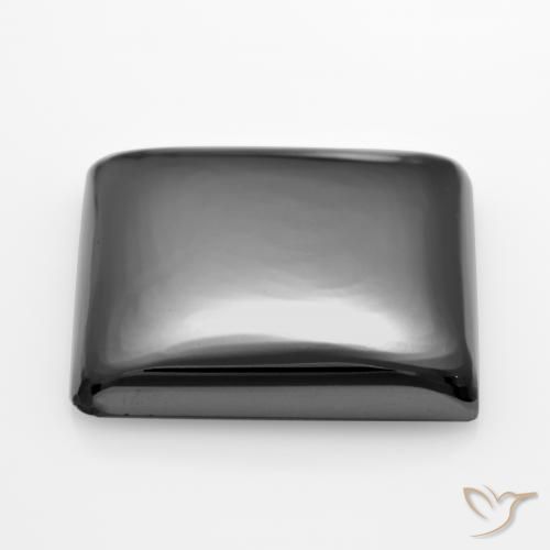 Hématite Gris moyen naturelle Carré, 22.30 ct, Opaque