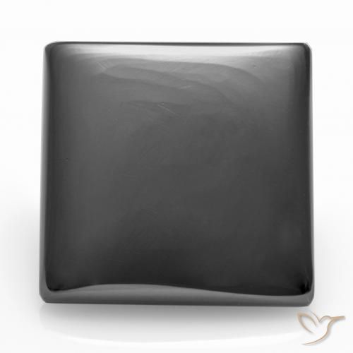 Hématite Gris moyen naturelle Carré, 17.61 ct, Opaque
