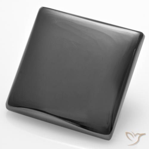 Hématite Gris moyen naturelle Carré, 17.61 ct, Opaque