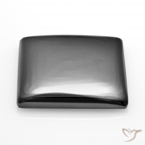 Hématite Gris moyen naturelle Carré, 17.61 ct, Opaque