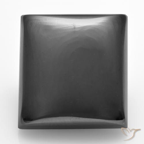 23.80ct Naturel Gris moyen Hématite, Carré, Opaque