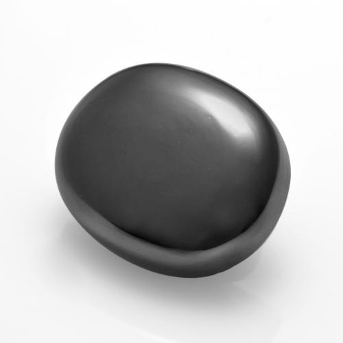 Hématite Gris moyen naturelle Coupe ovale, 8.91 ct, Opaque