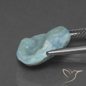 Hémimorphite Druse Vert bleu naturelle Fantaisie, 6.97 ct, Opaque
