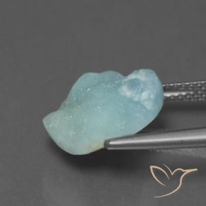 Hémimorphite Druse Vert bleu clair naturelle Fantaisie, 7.46 ct, Opaque