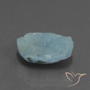 Hémimorphite Druse Vert bleu clair naturelle Fantaisie, 6.13 ct, Opaque