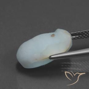Hémimorphite Druse Bleu verdâtre léger naturelle Fantaisie, 8.97 ct, Opaque